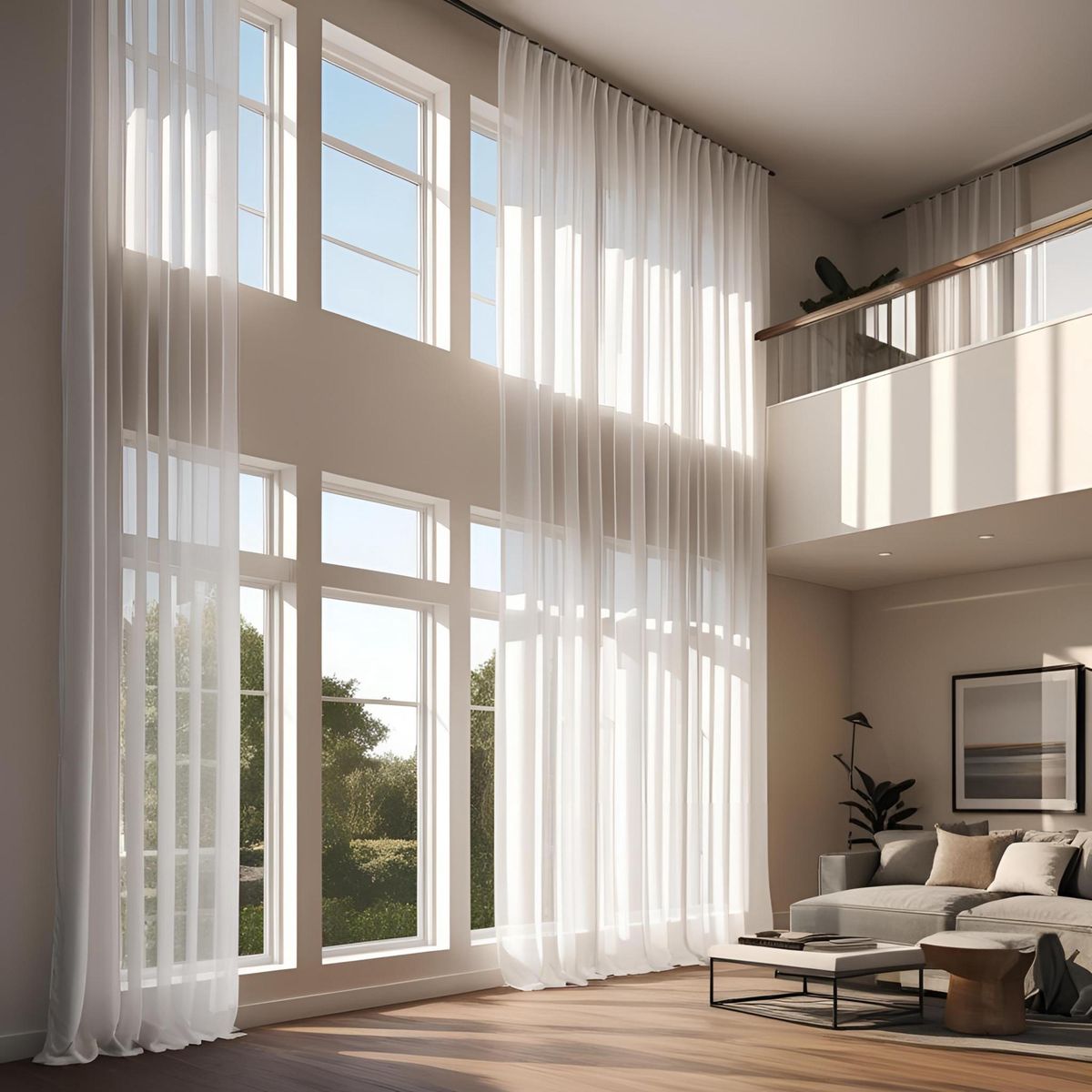 Sheer Linen Window Panels